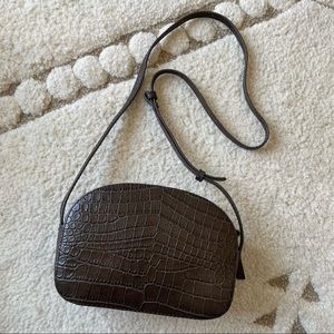 Steven Alan brown leather camera bag